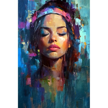 Abstract portret vrouw